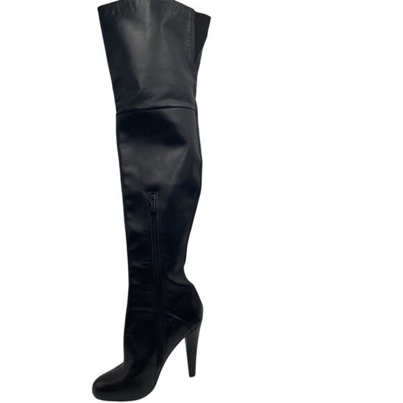 Colin Stuart Women's Black Over-The-Knee High Heel Boots Size 6 B - Picture 3 of 9
